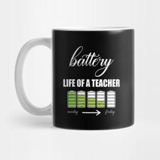 Battery life of a teacher Mug